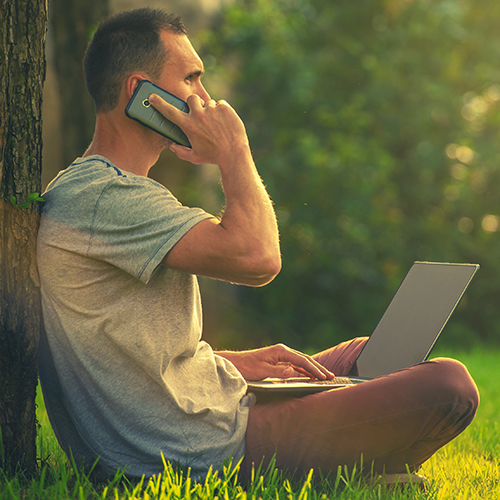 Man calling Elk Falls RV Park